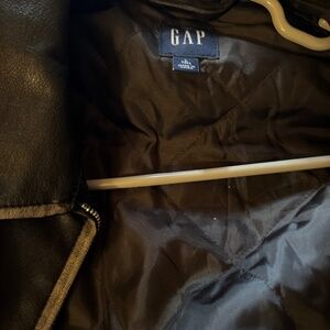 Gap faux leather motorcycle jacket